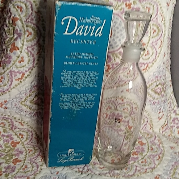 Bormioli Light & Music Crystal Decanter NOS - Picture 2 of 6